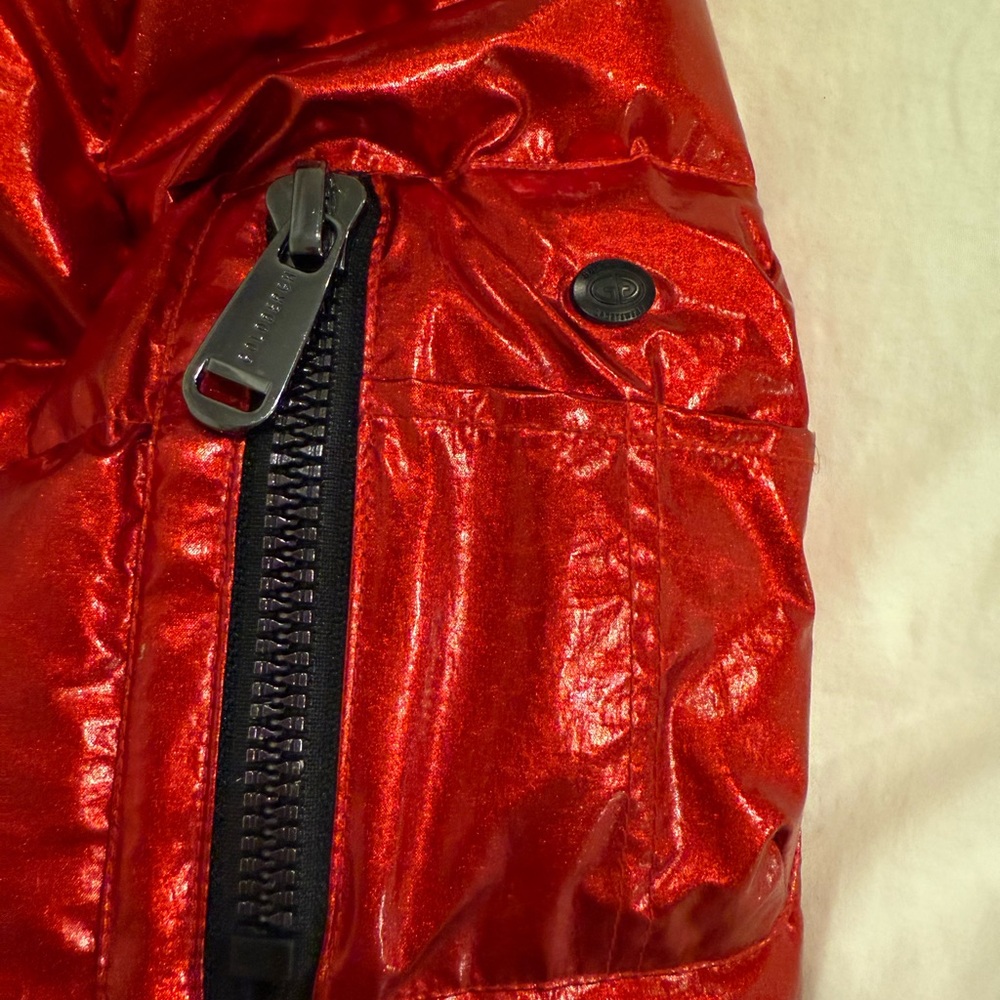 Goldbergh Red Metallic Waterproof Down Winter Ski Jacket 6 - Picture 8 of 11